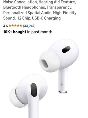 Wireless True Noise-Cancelling Earbuds in White